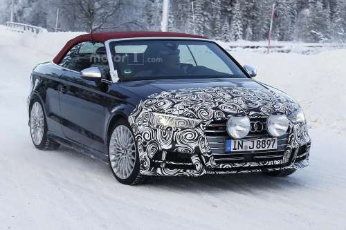 Новый закамуфлированный Ауди S3 Cabrio попался в объективы папарацци