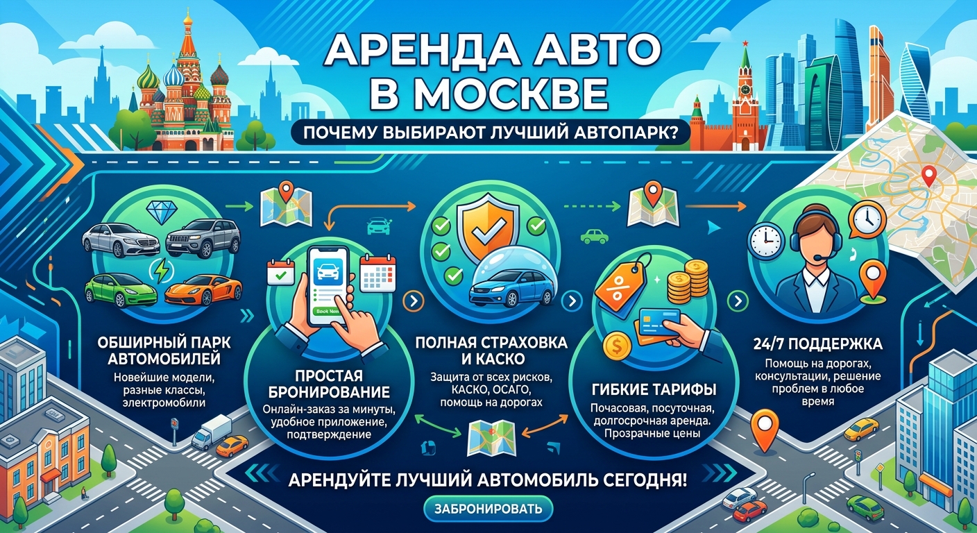 Аренда авто в Москве от лучшего автопарка