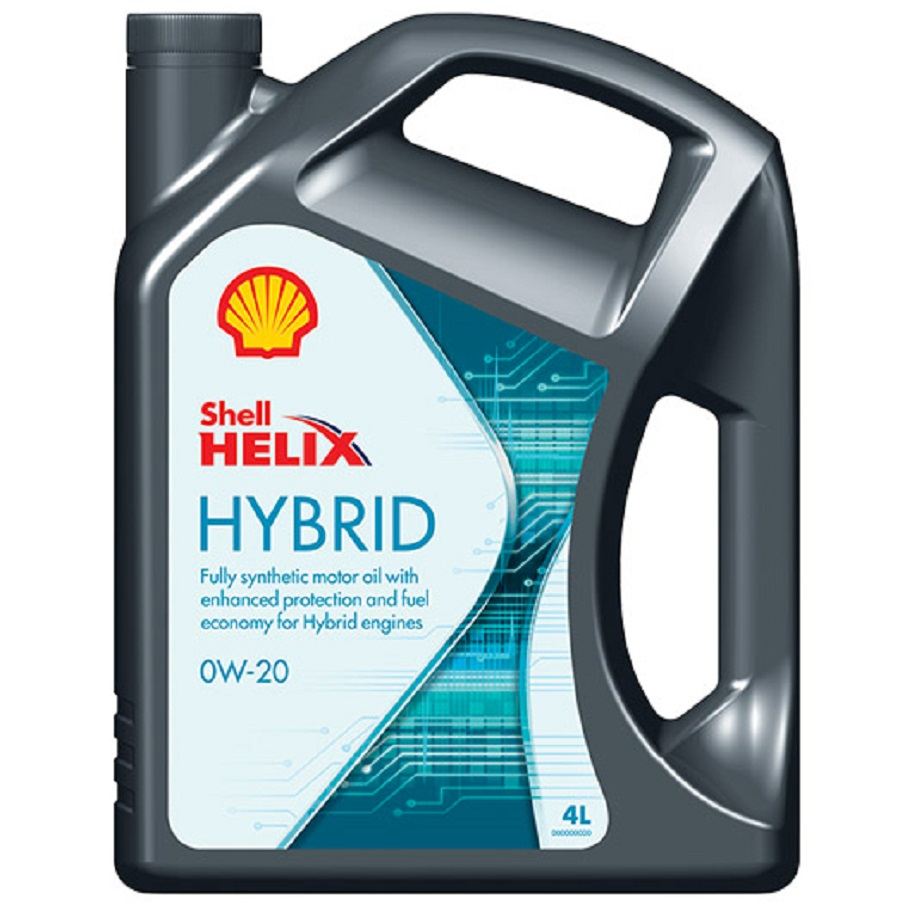 Полностью синтетическое моторное масло Shell Helix Hybrid 0W-20 для современных гибридных автомобилей